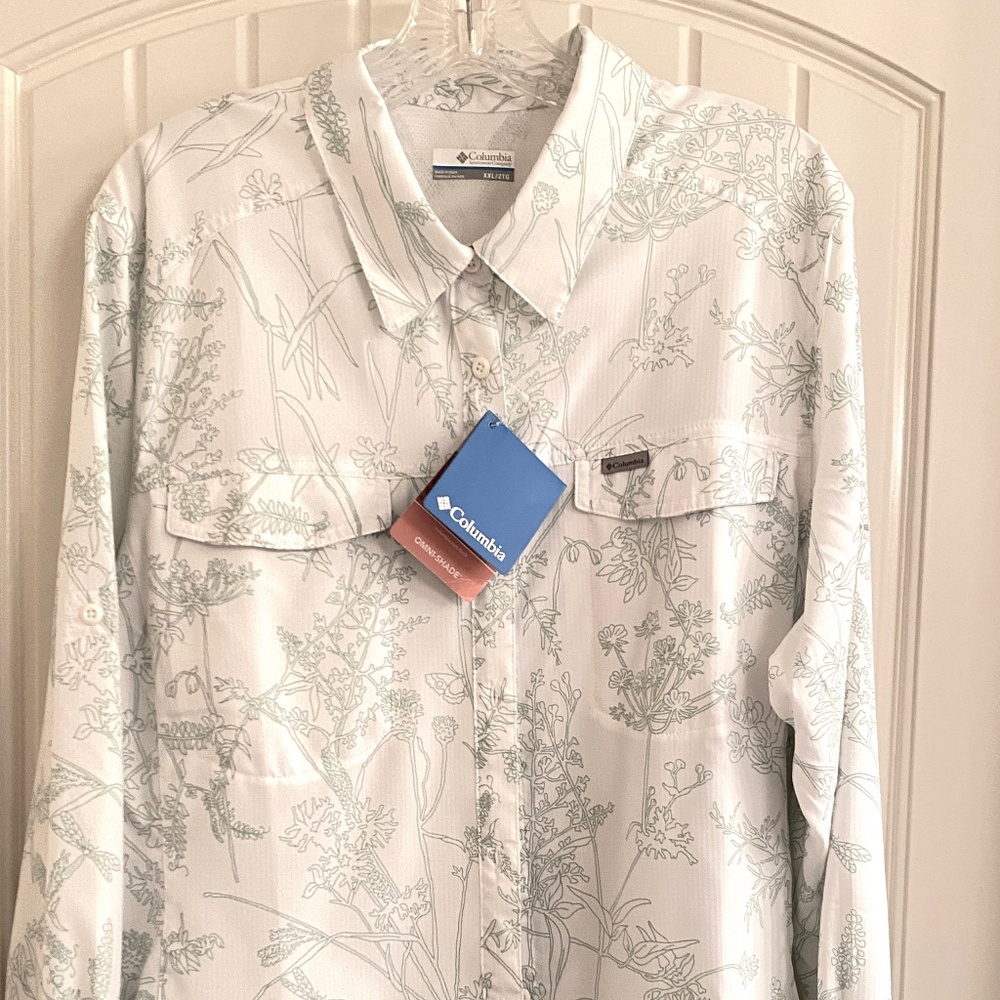 Columbia Omni shade long sleeve shirt XXL women SPF